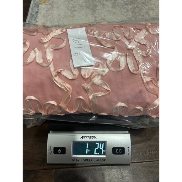 Simonton Says Button Front Blazer Jacket Pink Sz XL Satin Floral Feminine - Picture 10 of 10